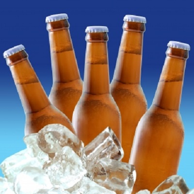Beer Bottles On Ice by Naypong